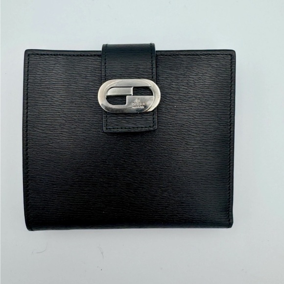 GUCCI Black Leather Wallet-  NEW - Picture 1 of 5
